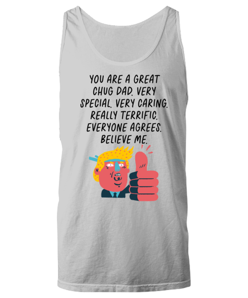 Chug Dad Funny Tank Top, Unisex, Unique Gag Idea, Him Her