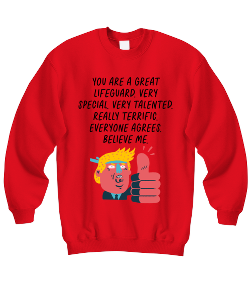 Lifeguard Funny Sweatshirt, Unisex, Sweater Shirt, Jumper, Unique Gag Idea, Him Her