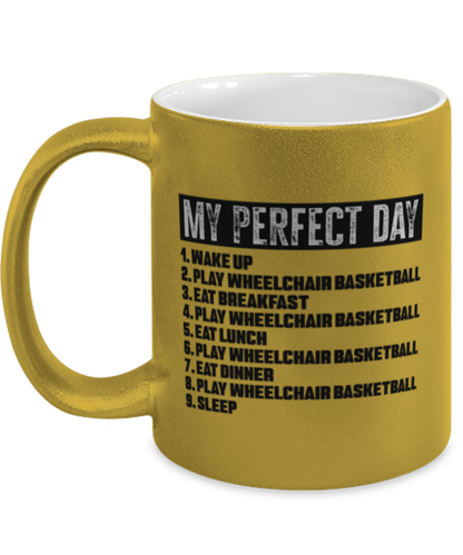 Wheelchair Basketball Player Lover Coach Funny Mug, Coffee Cup, Unique Gag Idea, Him Her