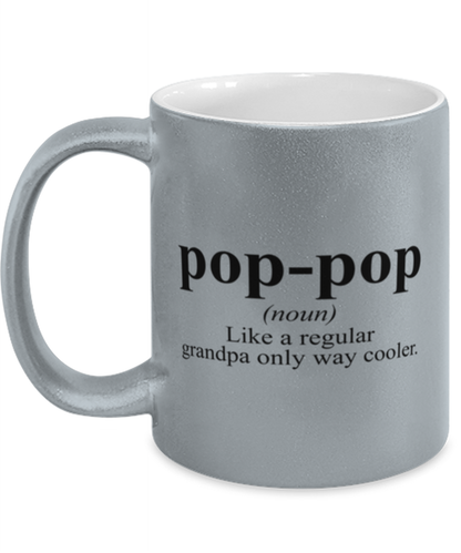 Pop Pop Grandpa Grandfather Dad Fathers Day Funny Definition Funny Mug, Coffee Cup, Unique Gag Idea, Him Her