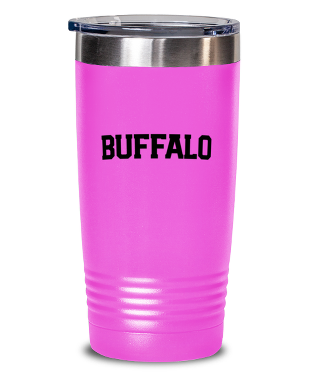 Buffalo New York NY Moving Away Funny Tumbler, Travel Coffee Mug, Unique Gag Idea, Him Her