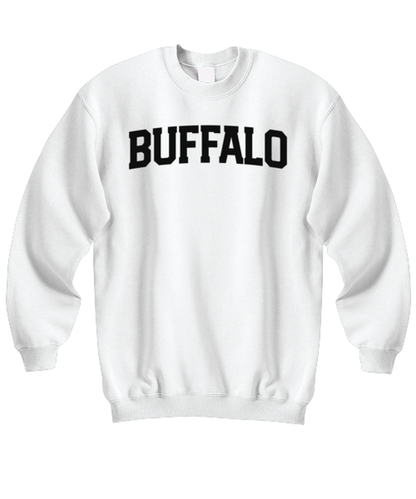 Buffalo New York NY Moving Away Funny Unisex Sweatshirt, Sweater shirt, Unique Jumper Gag Idea, Him Her