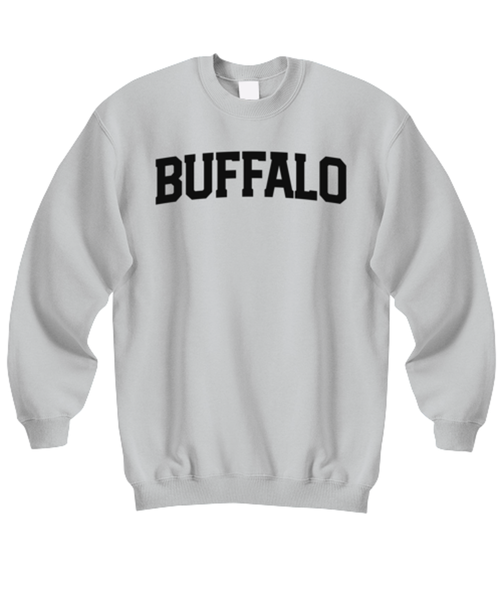 Buffalo New York NY Moving Away Funny Unisex Sweatshirt, Sweater shirt, Unique Jumper Gag Idea, Him Her