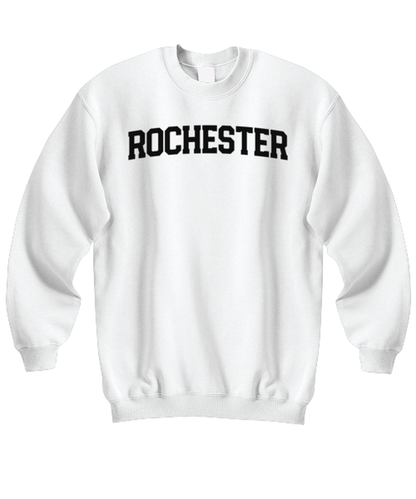 Rochester New York NY Moving Away Funny Unisex Sweatshirt, Sweater shirt, Unique Jumper Gag Idea, Him Her