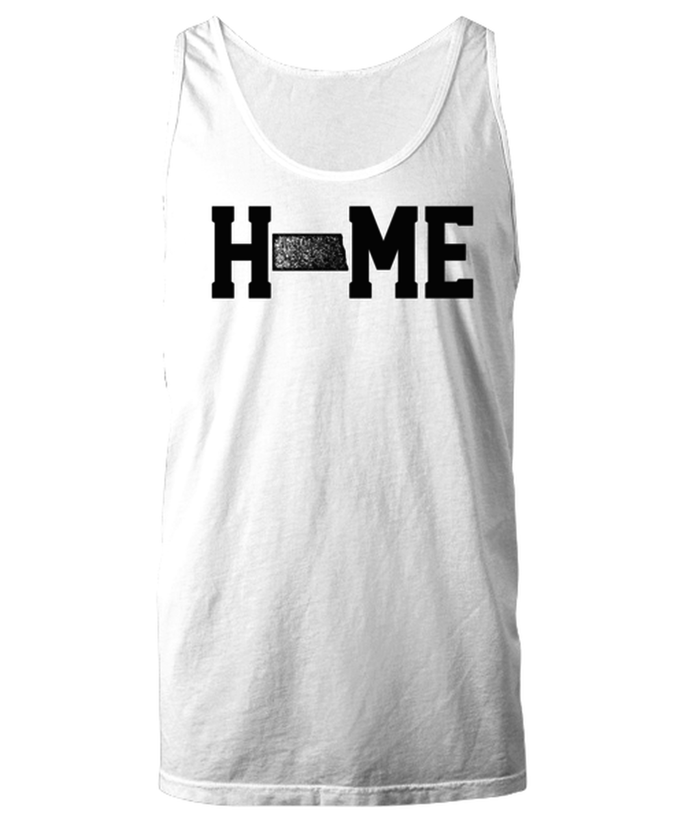 North Dakota ND Home Moving Away Homesick Funny Unisex Tank Top, Tank Shirt, Unique Gag Idea, Him Her