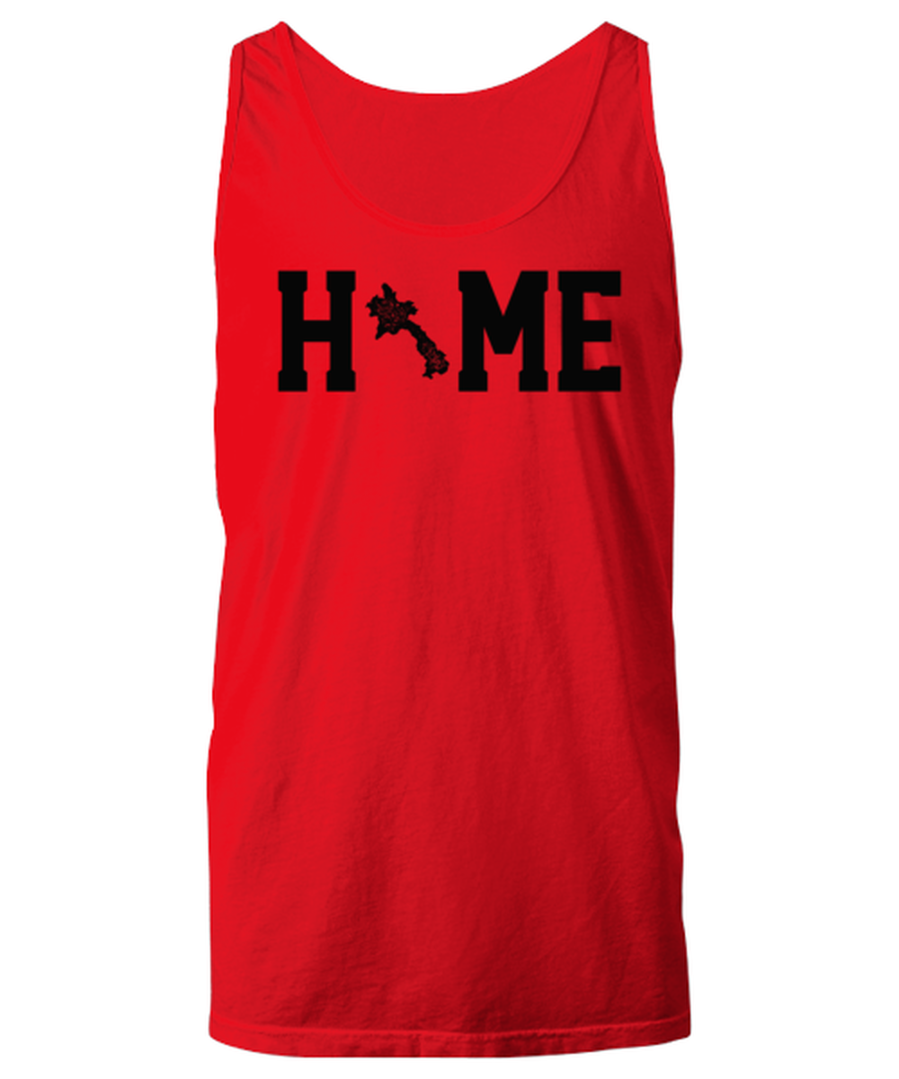 Laos Laotian Home Moving Away Homesick Funny Unisex Tank Top, Tank Shirt, Unique Gag Idea, Him Her