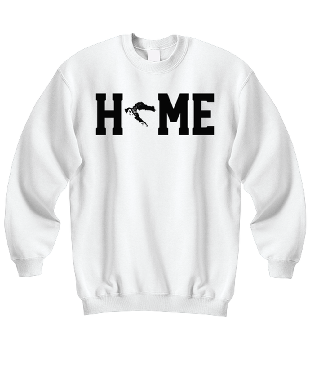 Croatia Croatian Home Moving Away Homesick Funny Sweatshirt, Sweater Shirt, Unique Jumper Gag Idea, Him Her