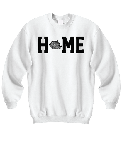 Romania Romanian Home Moving Away Homesick Funny Sweatshirt, Sweater Shirt, Unique Jumper Gag Idea, Him Her