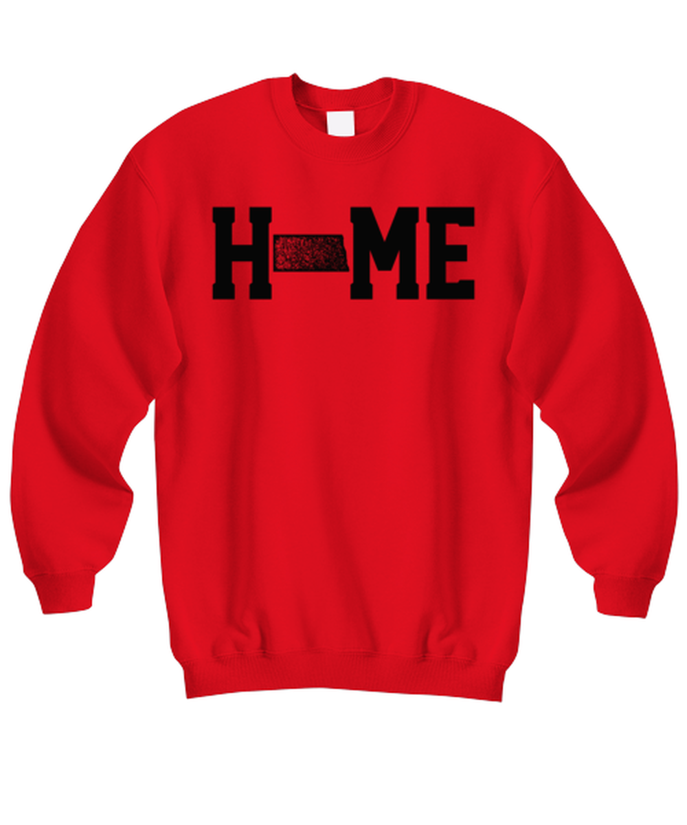 North Dakota ND Home Moving Away Homesick Funny Sweatshirt, Sweater Shirt, Unique Jumper Gag Idea, Him Her