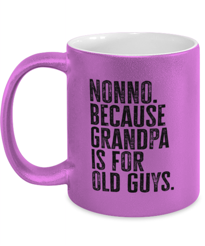 Nonno New Italian Grandpa Fathers Day Grandfather Funny Mug, Coffee Cup, Unique Gag Idea, Him Her