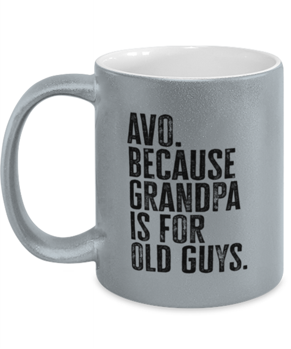 Avo New Grandpa Fathers Day Grandfather Funny Mug, Coffee Cup, Unique Gag Idea, Him Her