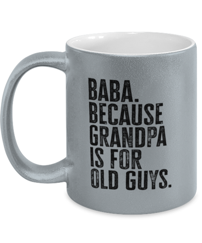 Baba New Grandpa Fathers Day Grandfather Funny Mug, Coffee Cup, Unique Gag Idea, Him Her