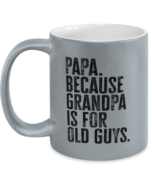 Papa New Grandpa Fathers Day Grandfather Funny Mug, Coffee Cup, Unique Gag Idea, Him Her