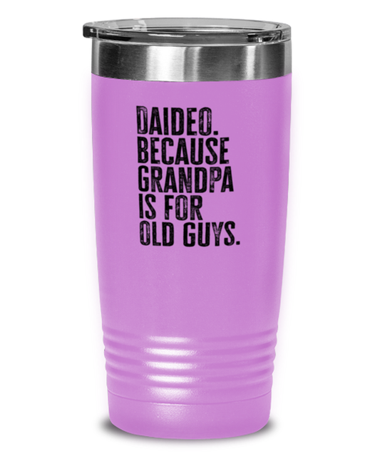 Daideo New Grandpa Fathers Day Grandfather Funny Travel Mug, Tumbler Coffee Cup, Unique Gag Idea, Him Her