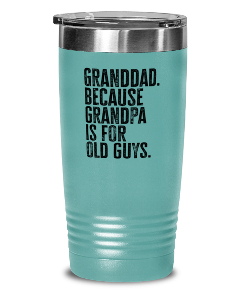 Granddad New Grandpa Fathers Day Grandfather Funny Travel Mug, Tumbler Coffee Cup, Unique Gag Idea, Him Her