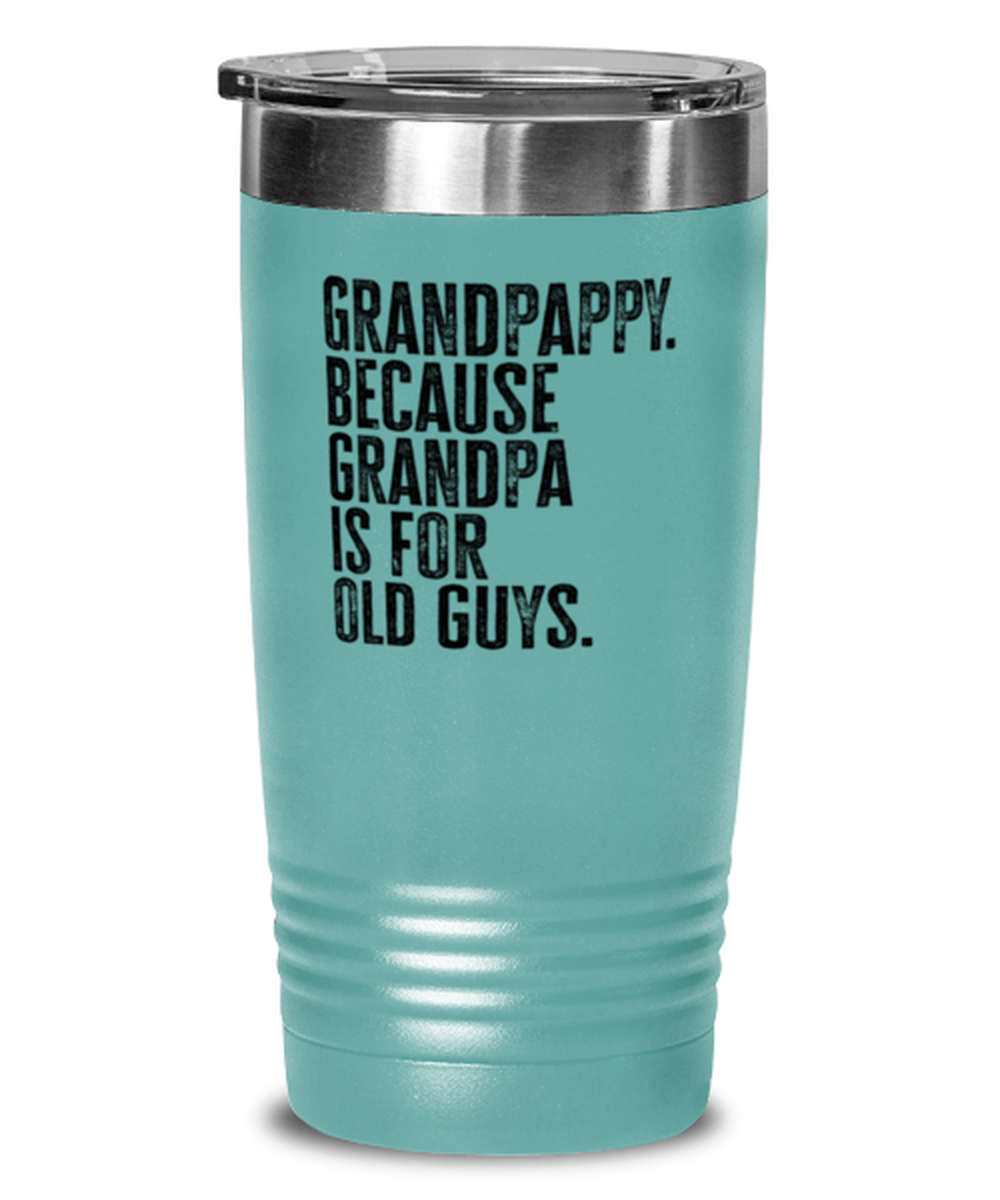 Grandpappy New Grandpa Fathers Day Grandfather Funny Travel Mug, Tumbler Coffee Cup, Unique Gag Idea, Him Her