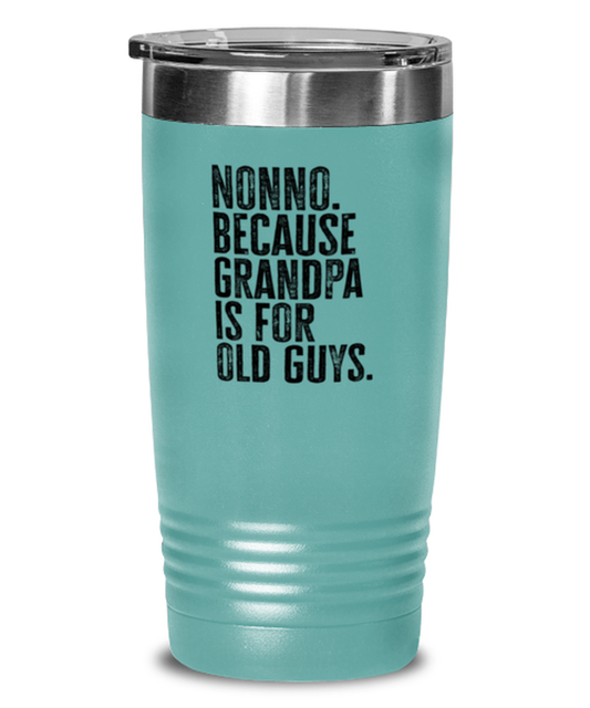 Nonno New Italian Grandpa Fathers Day Grandfather Funny Travel Mug, Tumbler Coffee Cup, Unique Gag Idea, Him Her