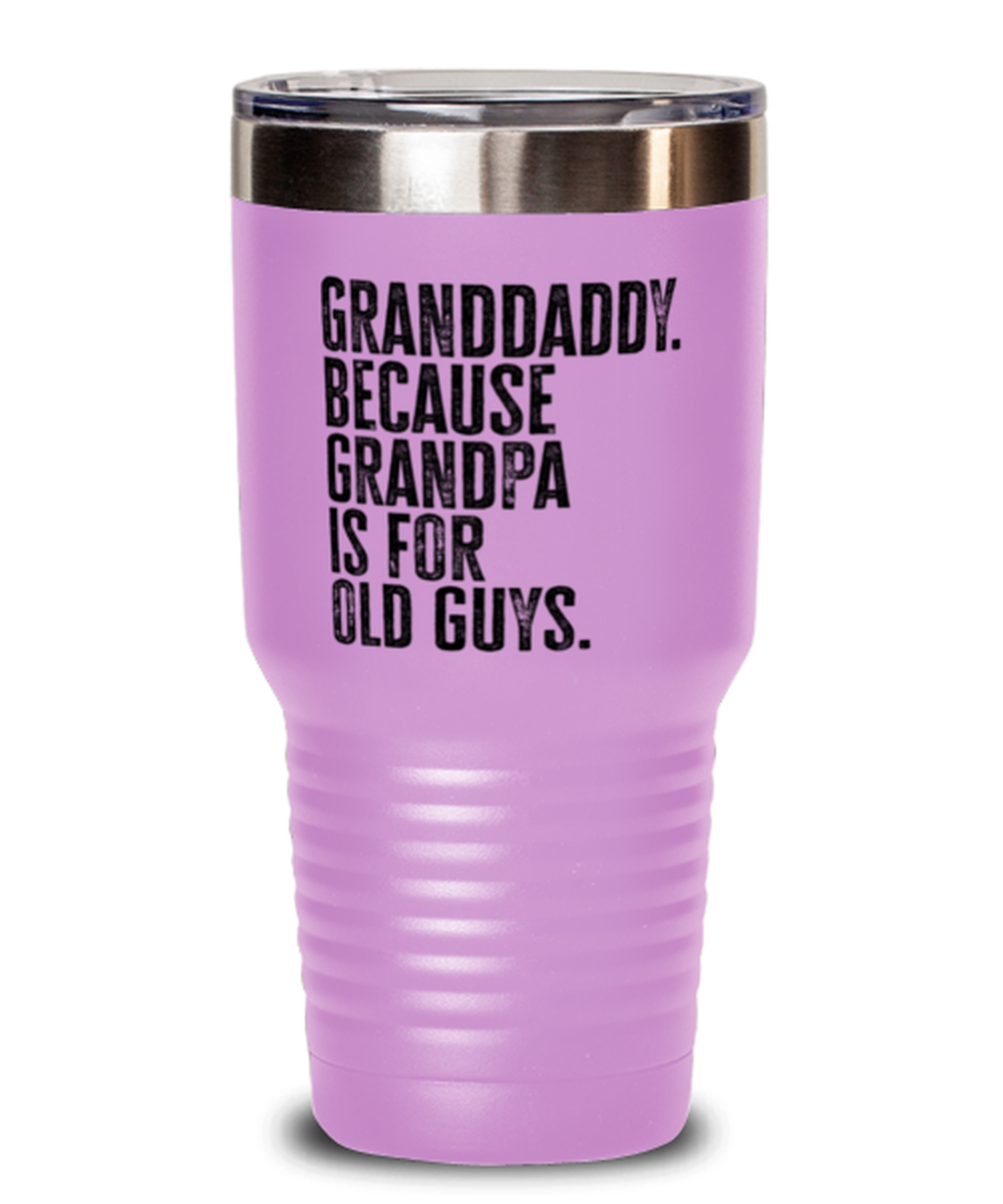 Granddaddy New Grandpa Fathers Day Grandfather Funny Travel Mug, Tumbler Coffee Cup, Unique Gag Idea, Him Her