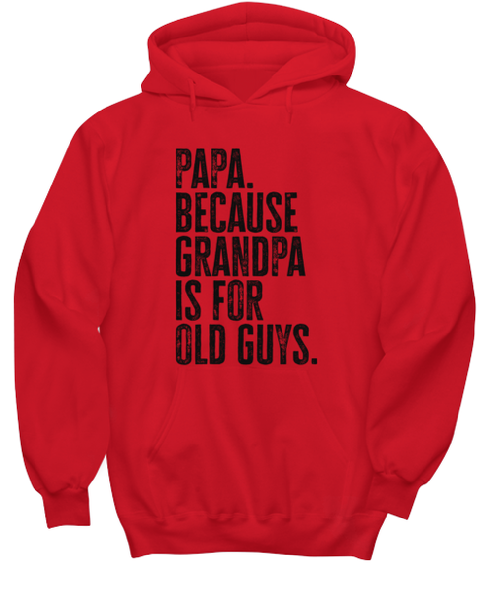 Papa New Grandpa Fathers Day Grandfather Funny Unisex Hoodie, Hooded Sweatshirt, Gift, Jumper Shirt, Unique Gag Idea, Him Her