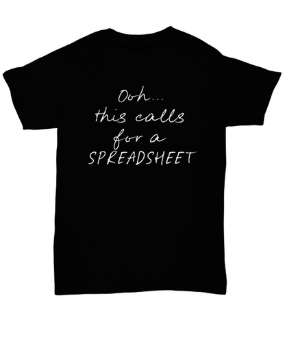 Coworker Spreadsheet Office Boss Funny T Shirt, Tshirt, Gifts, Tee, Unique Gag Idea, Him Her