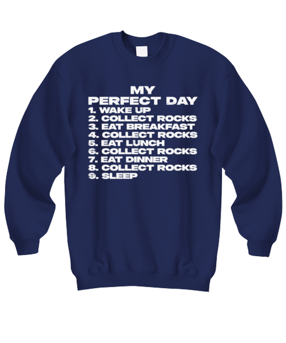 Rock Collector Collecting Geology Geologist Funny Sweatshirt, Sweater Shirt, Gifts, Jumper, Unique Gag Idea, Men