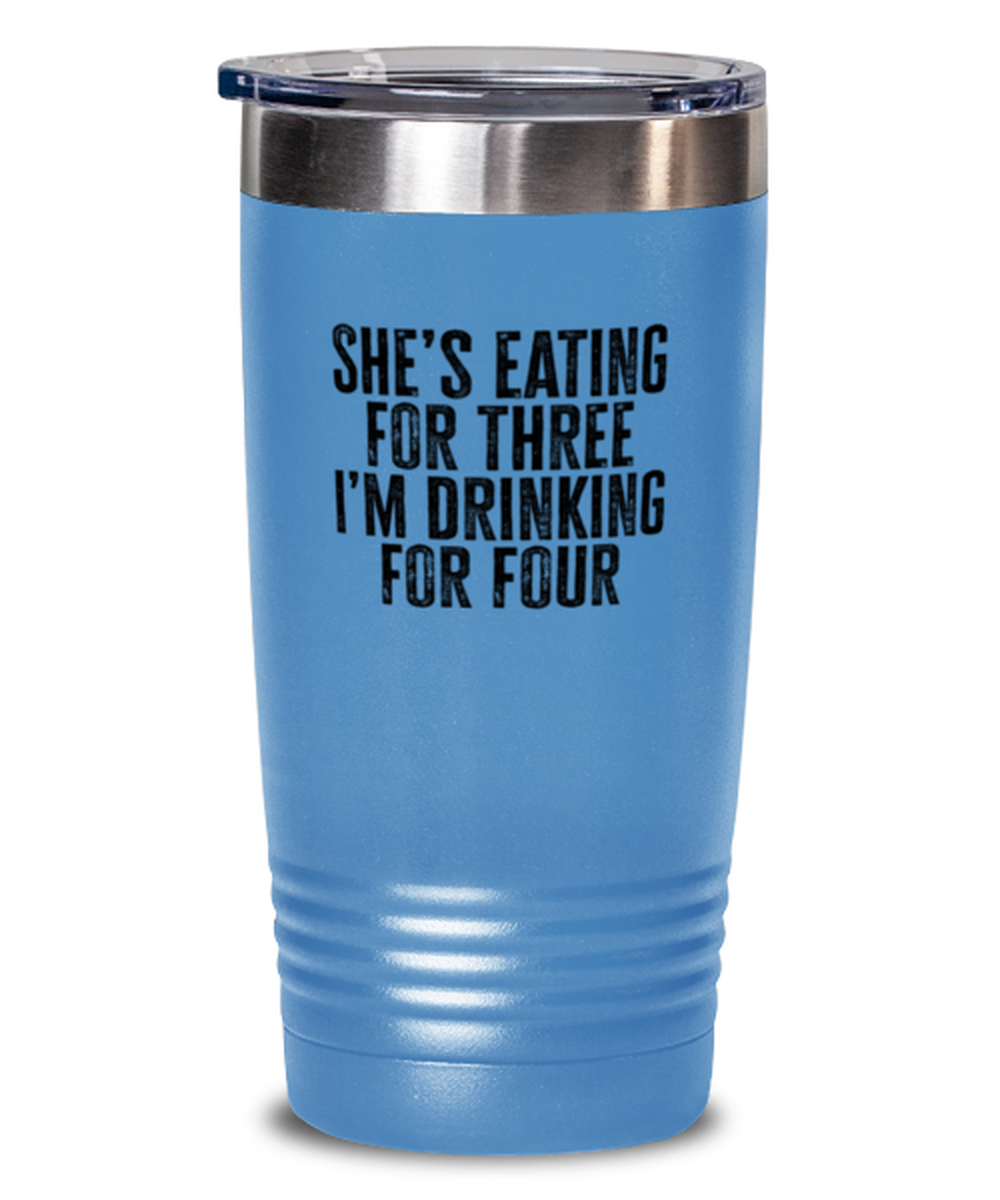 Dad of Twins New Fathers Day Daddy Papa Papi Funny Travel Mug, Gifts, Tumbler, Water and Coffee Cup, Unique Gag Idea, Men Women