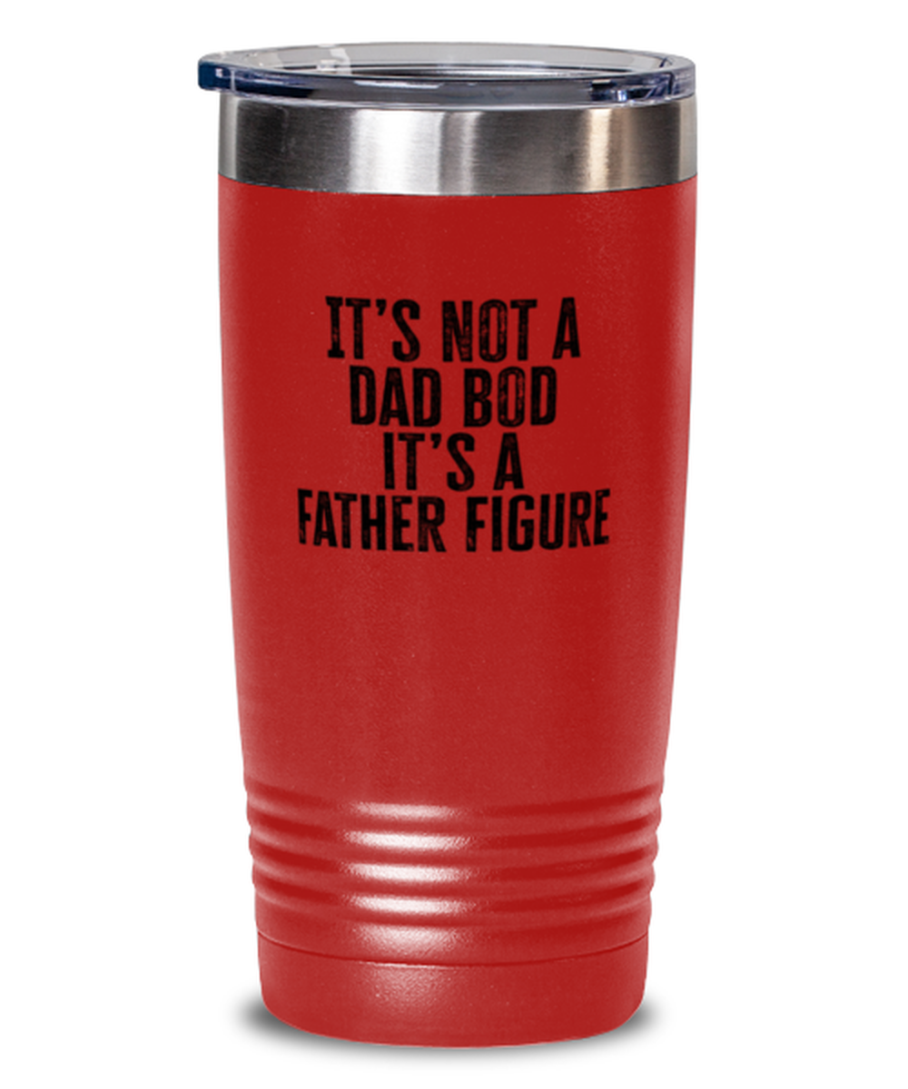 Dad Bod Fathers Day Daddy Papa Papi Funny Travel Mug, Gifts, Tumbler, Water and Coffee Cup, Unique Gag Idea, Men Women