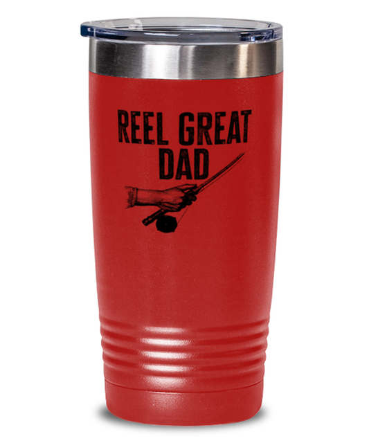 Fishing Lover Dad Fathers Day Fish Funny Travel Mug, Gifts, Tumbler, Water and Coffee Cup, Unique Gag Idea, Men Women