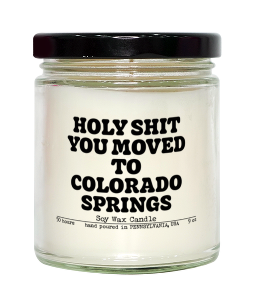 Moving to Colorado Springs New House from Real Estate Agent Closing Home Funny Candle, Gifts, Scented, Home Office Decor, Unique Gag Idea, Men Women