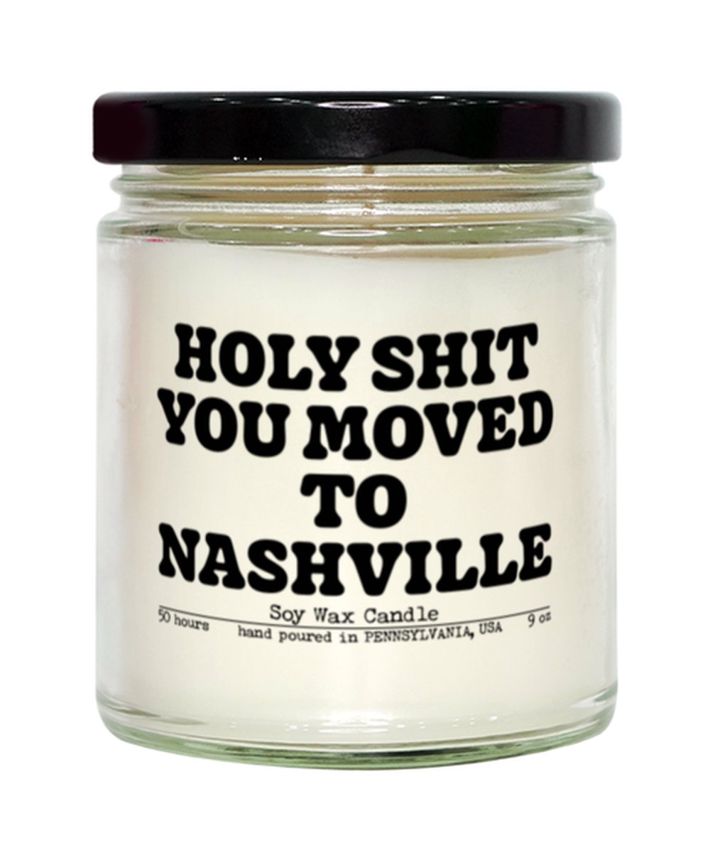 Moving to Nashville Tennessee New House from Real Estate Agent Closing Home Funny Candle, Gifts, Scented, Home Office Decor, Unique Gag Idea, Men Women