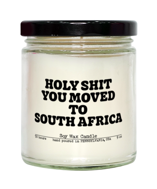 Moving to South Africa New House from Real Estate Agent Closing Home Funny Candle, Gifts, Scented, Home Office Decor, Unique Gag Idea, Men Women