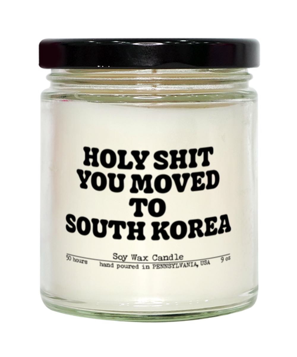 Moving to South Korea New House from Real Estate Agent Closing Home Funny Candle, Gifts, Scented, Home Office Decor, Unique Gag Idea, Men Women