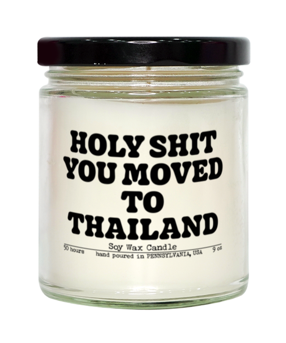 Moving to Thailand New House from Real Estate Agent Closing Home Funny Candle, Gifts, Scented, Home Office Decor, Unique Gag Idea, Men Women