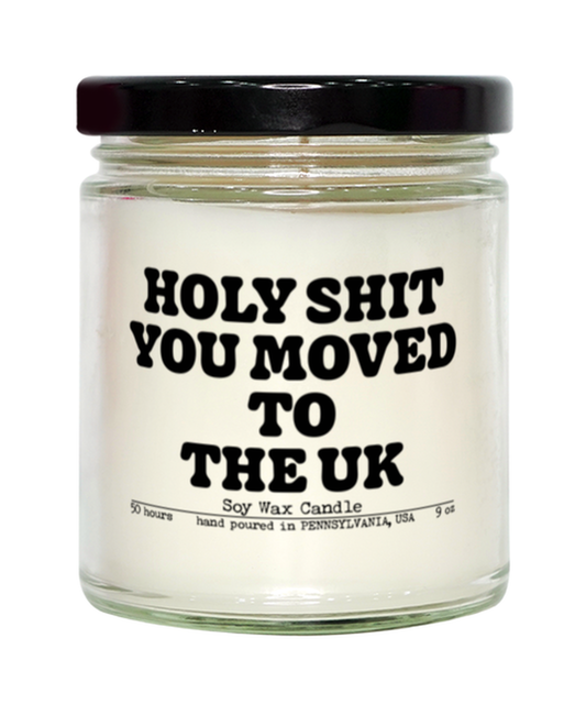 Moving to the UK United Kingdom New House from Real Estate Agent Closing Home Funny Candle, Gifts, Scented, Home Office Decor, Unique Gag Idea, Men Women