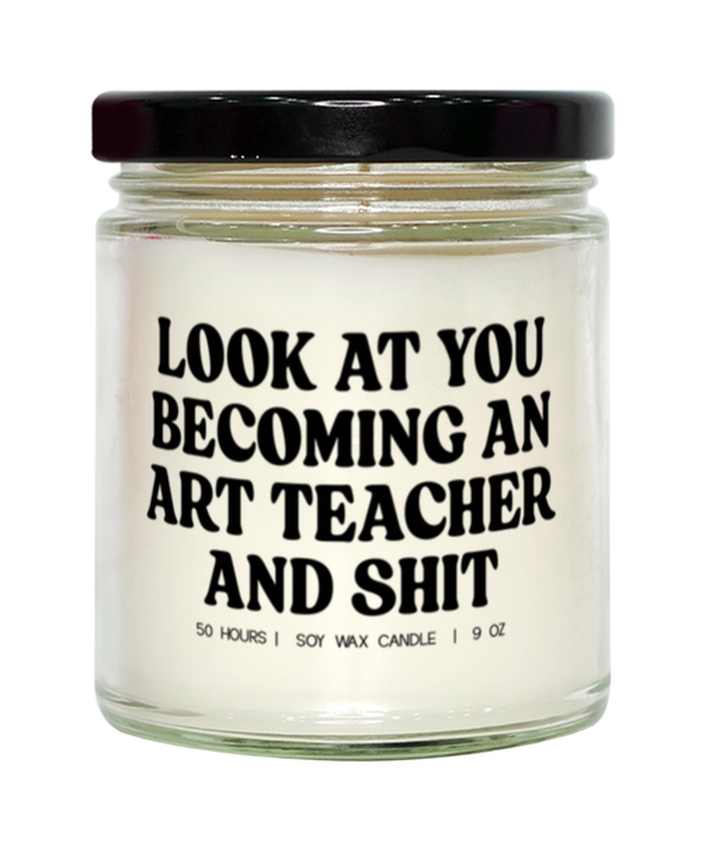 Art teacher Graduation New Future Funny Candle, Gifts, Scented, Home Office Decor, Unique Gag Idea, Men Women