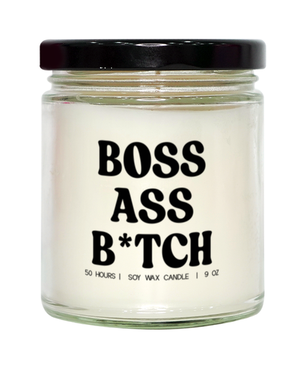 Boss Secret Santa Coworker New Job Girlfriend Funny Candle, Gifts, Scented, Home Office Decor, Unique Gag Idea, Men Women