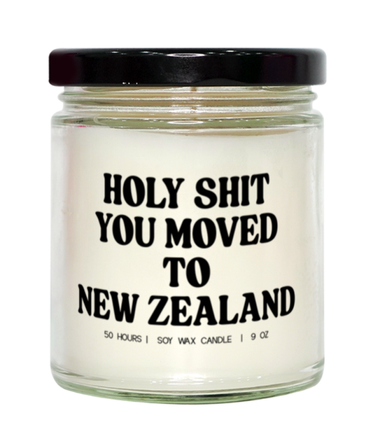 Moving to New Zealand New House from Real Estate Agent Closing Home Funny Candle, Gifts, Scented, Home Office Decor, Unique Gag Idea, Men Women