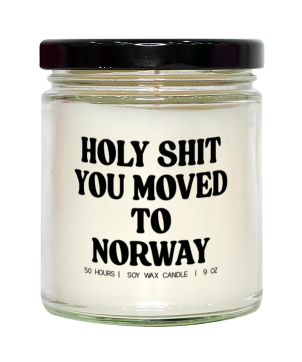 Moving to Norway New House from Real Estate Agent Closing Home Funny Candle, Gifts, Scented, Home Office Decor, Unique Gag Idea, Men Women