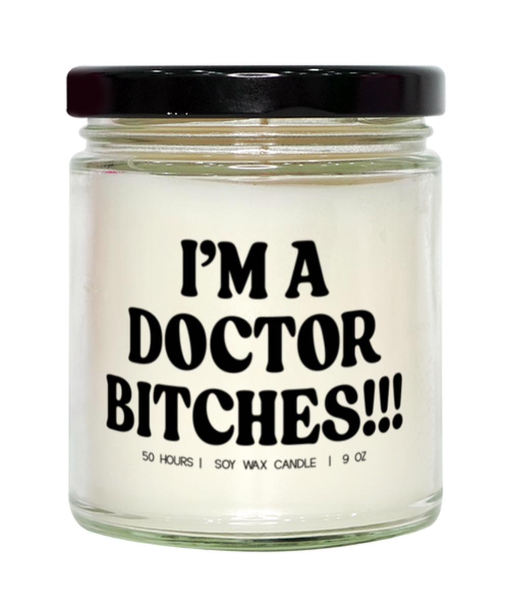 New Doctor Graduation Doctorate College Student Funny Candle, Gifts, Scented, Home Office Decor, Unique Gag Idea, Men Women