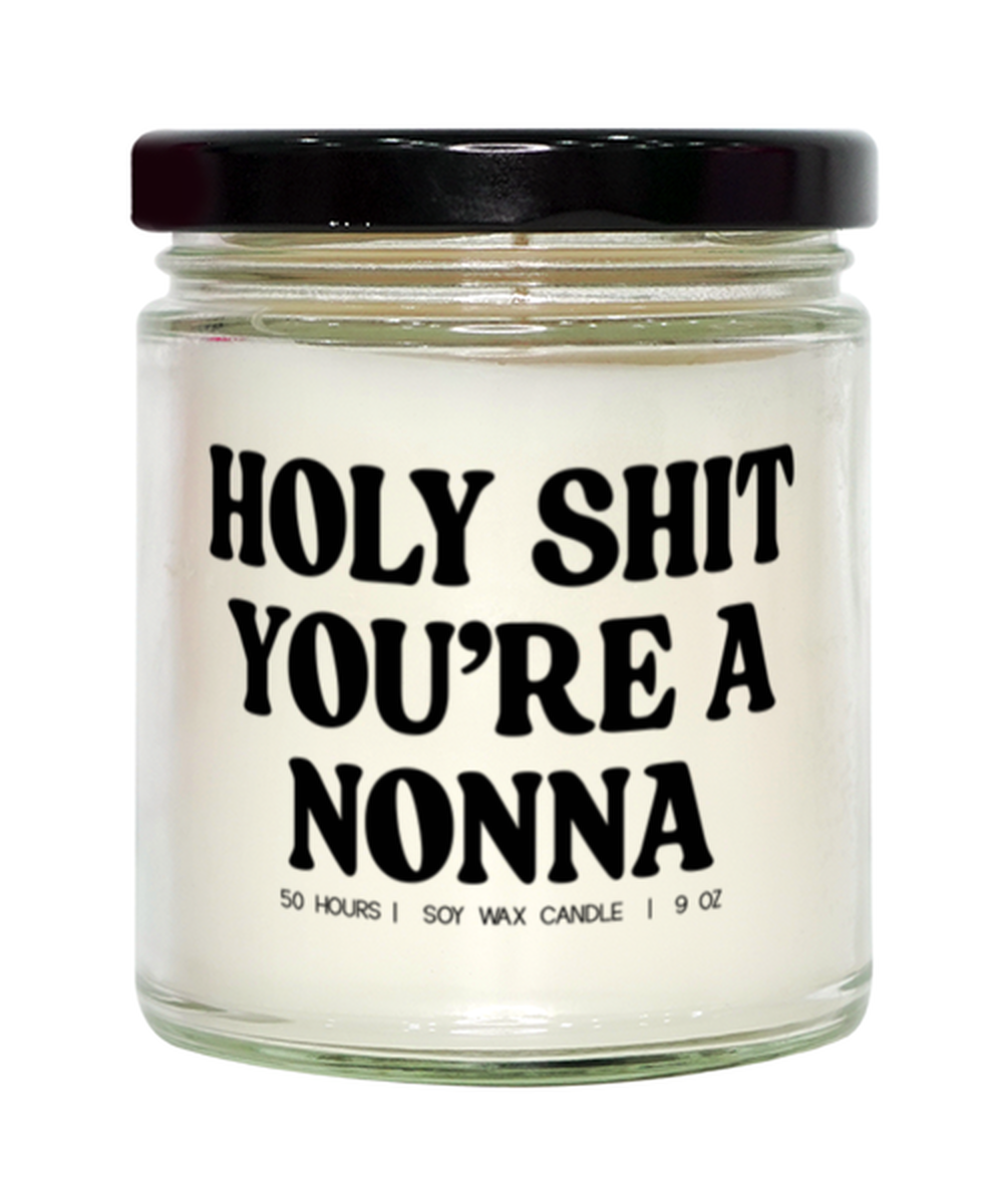 Nonna Pregnancy Announcement New Grandma Baby Funny Candle, Gifts, Scented, Home Office Decor, Unique Gag Idea, Men Women