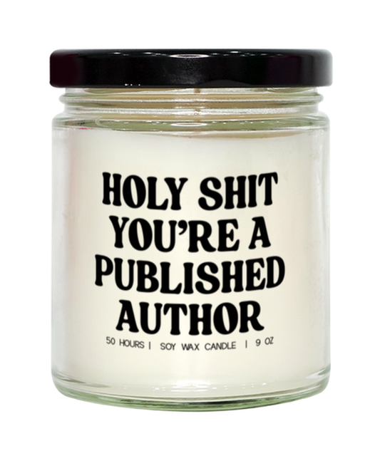 Published Author Writer Literary Funny Candle, Gifts, Scented, Home Office Decor, Unique Gag Idea, Men Women