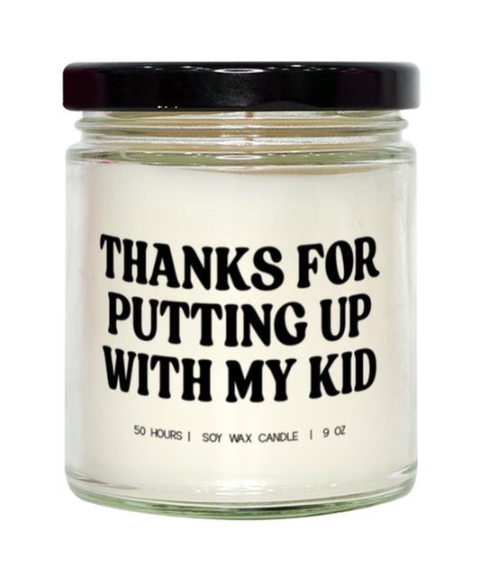 Teacher Thank You Graduation Math Science 1st Grade 2nd 3rd 4th Funny Candle, Gifts, Scented, Home Office Decor, Unique Gag Idea, Men Women