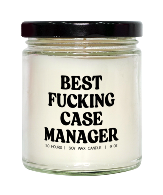 Case manager Funny Candle, Gifts, Scented, Home Office Decor, Unique Gag Idea, Men Women