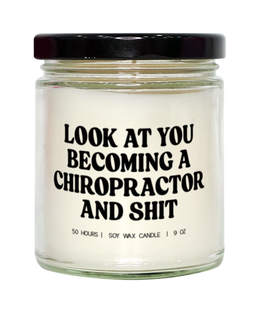 Chiropractor Graduation Chiropractic  Funny Candle, Gifts, Scented, Home Office Decor, Unique Gag Idea, Men Women