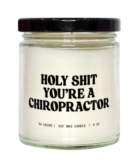 Chiropractor Graduation Chiropractic  Funny Candle, Gifts, Scented, Home Office Decor, Unique Gag Idea, Men Women