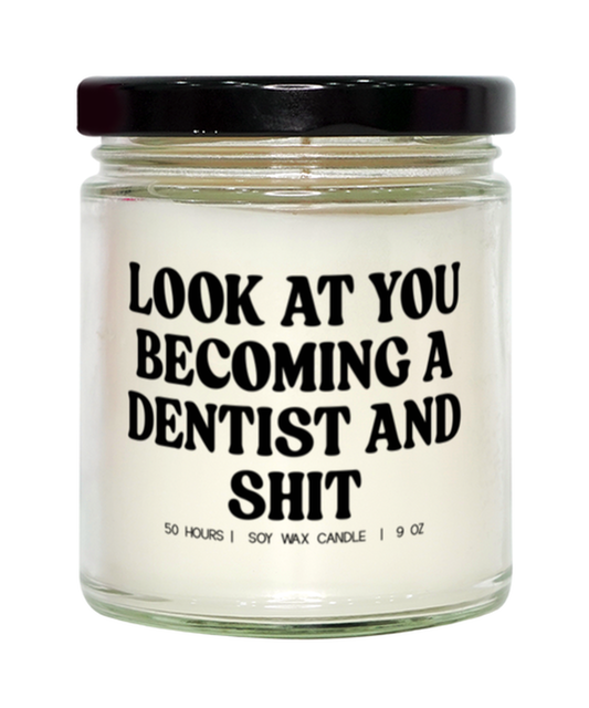 Dentist Dental School Student Future Graduation Funny Candle, Gifts, Scented, Home Office Decor, Unique Gag Idea, Men Women