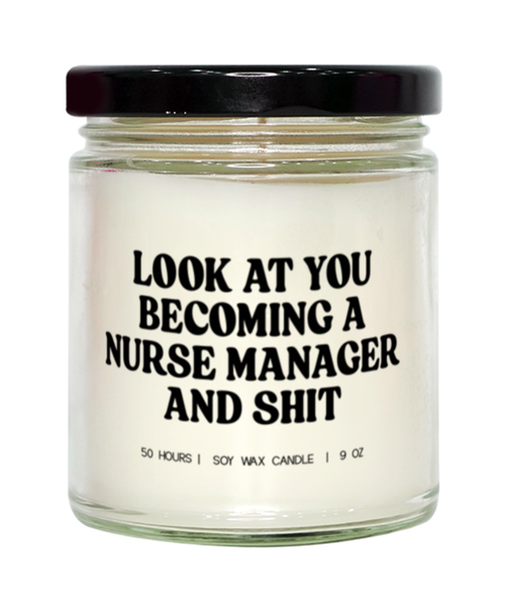 Nurse Manager School Graduation Grad Funny Candle, Gifts, Scented, Home Office Decor, Unique Gag Idea, Men Women