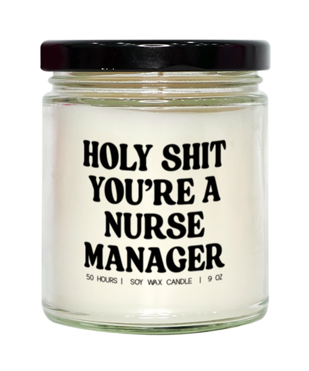 Nurse Manager School Graduation Grad Funny Candle, Gifts, Scented, Home Office Decor, Unique Gag Idea, Men Women