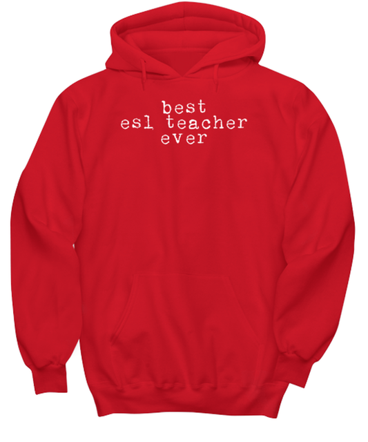 ESL Teacher  Funny Hoodie, Gifts, Hooded Sweater, Unique Gag Idea, Him Her