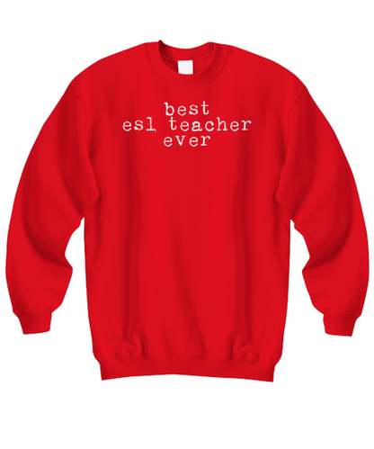 ESL Teacher  Funny Sweatshirt, Gifts, Sweater Shirt, Jumper, Unique Gag Idea, Him Her